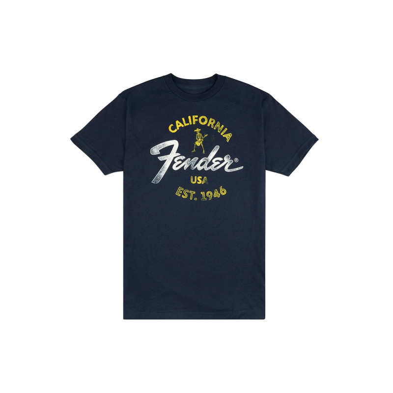 FENDER T-SHIRT BAJA BLUE L Футболка