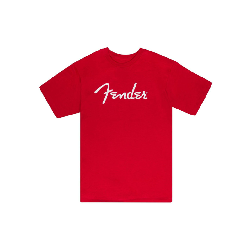 FENDER T-SHIRT SPAGHETTI LOGO DAKOTA RED M Футболка