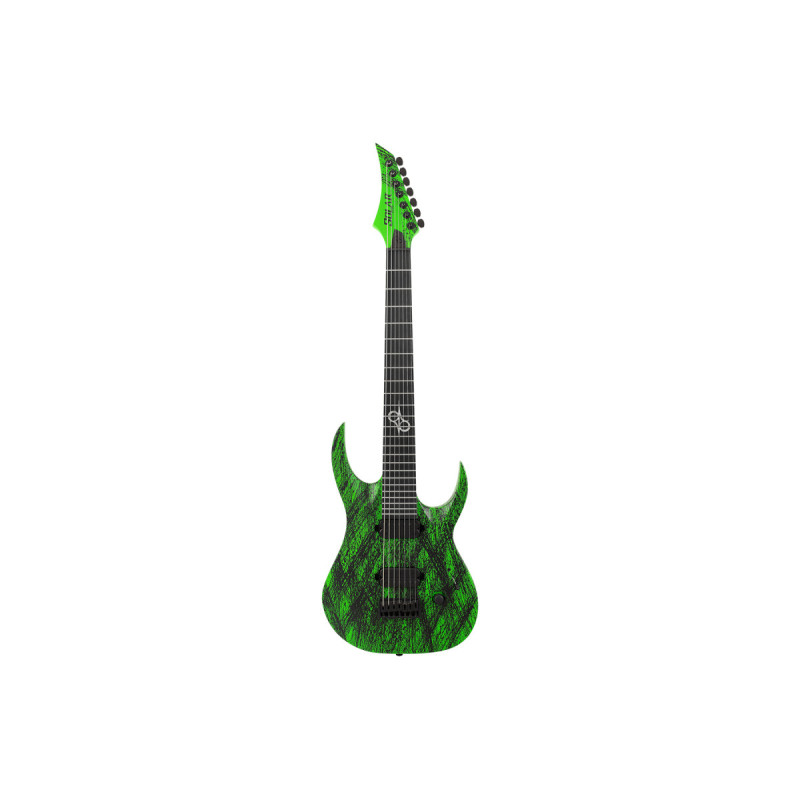 SOLAR GUITARS A2.7GN CANIBALISMO+ GREEN NEON OPEN PORE MATTE Електрогітара