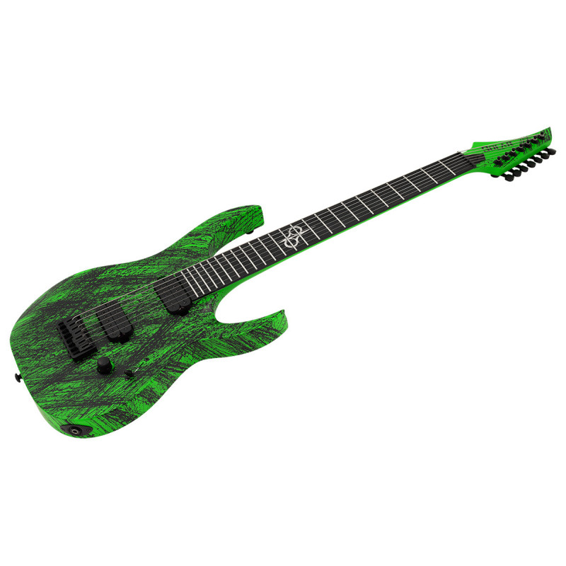 SOLAR GUITARS A2.7GN CANIBALISMO+ GREEN NEON OPEN PORE MATTE Електрогітара