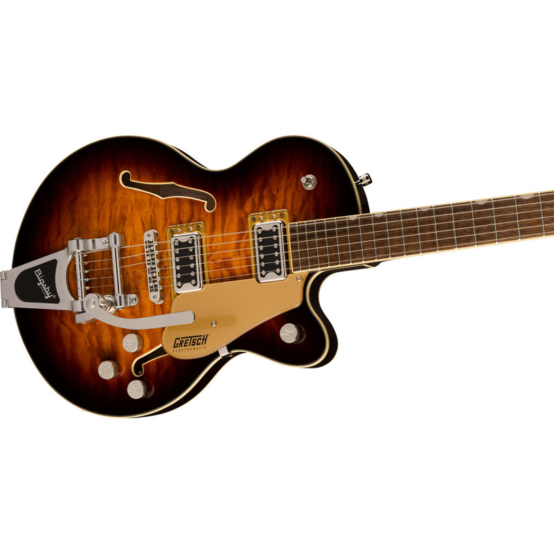 Напівакустична гітара GRETSCH G5655T-QM ELECTROMATIC CENTER BLOCK JR. SINGLE-CUT QUILTED MAPLE WITH BIGSBY SWEET TEA
