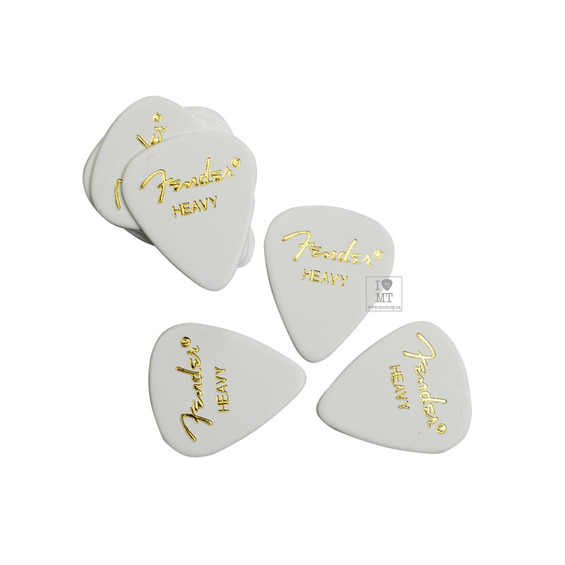 FENDER 351 WHITE H Набір медіаторів
