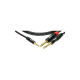 KLOTZ KY5-300 Minilink Pro Y‑кабель 3.5 мм TRS → 2×6.3 мм TS, 3 м