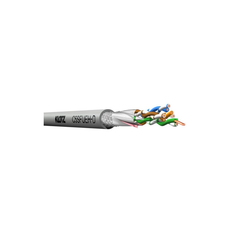 KLOTZ C5SFUEH-D Інсталяційний Ethernet‑кабель CAT5e SF/UTP, суцільна мідь