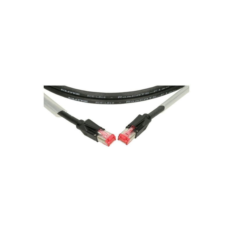 KLOTZ RC5RR010B Готовий CAT5e RamCAT S/UTP патч‑кабель 1 м RJ45–RJ45 чорний Outdoor