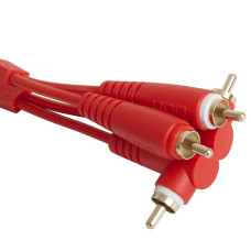 Set RCA Straight-RCA Angled Red 3m (U97005RD)