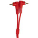 Set RCA Straight-RCA Angled Red 3m (U97005RD)