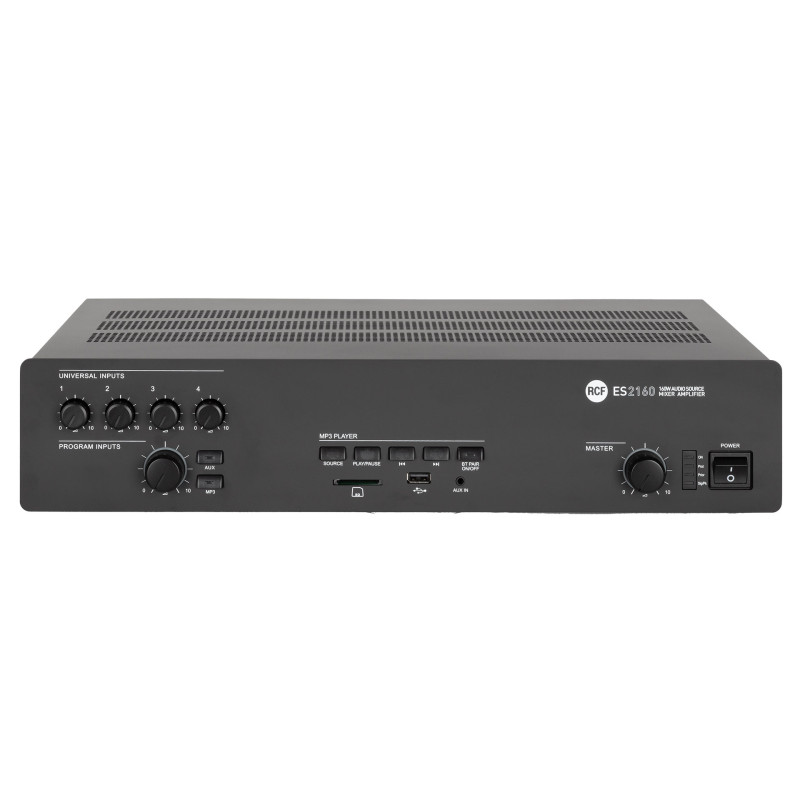 RCF ES 2160 Мікшерний підсилювач 160 Вт Class-D з MP3 та Bluetooth