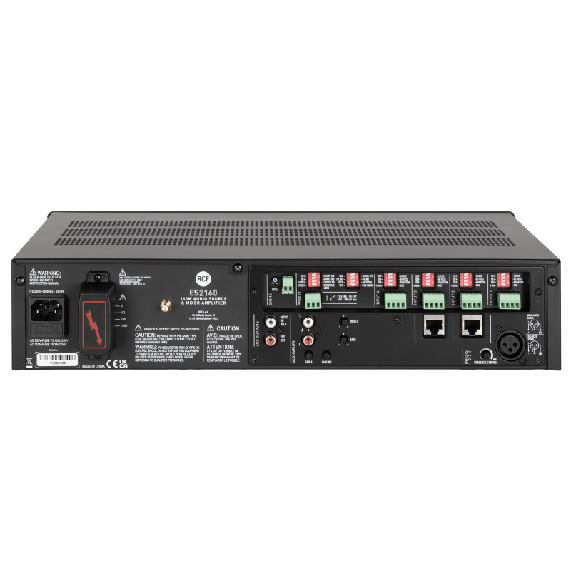 RCF ES 2160 Мікшерний підсилювач 160 Вт Class-D з MP3 та Bluetooth