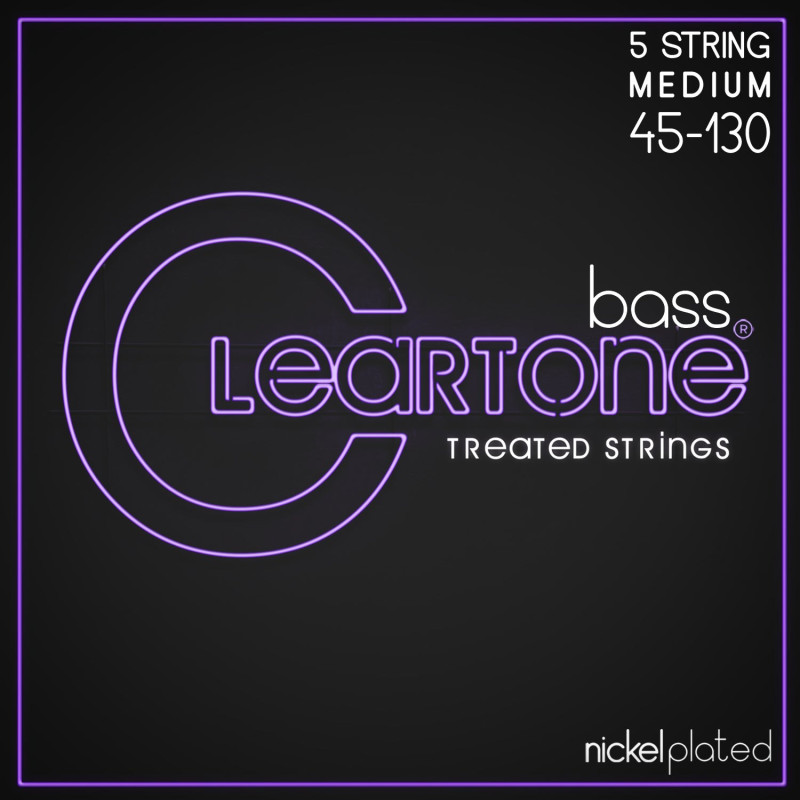 CLEARTONE 6445-5 BASS NICKEL-PLATED MEDIUM 5 STRING (45-130