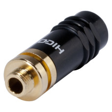 SOMMER CABLE HI-J35S-SCREW-F — Jack 3.5 mm, 3-pole, female, metal, gold-plated, straigh