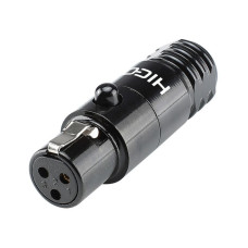 SOMMER CABLE HI-XMCF3-B Роз’єм mini XLR HICON, 3-контактний, «мама», чорний