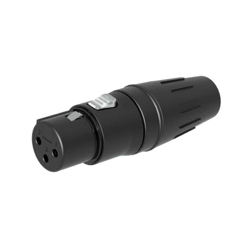 SEETRONIC SCHF3-B Кабельний XLR роз'єм female 3-pin чорний