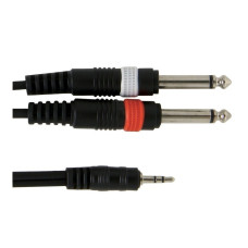 Інсертний кабель GEWA Basic Line Stereo Jack 3,5 мм/2x Mono Jack 6,3 мм (6 м)