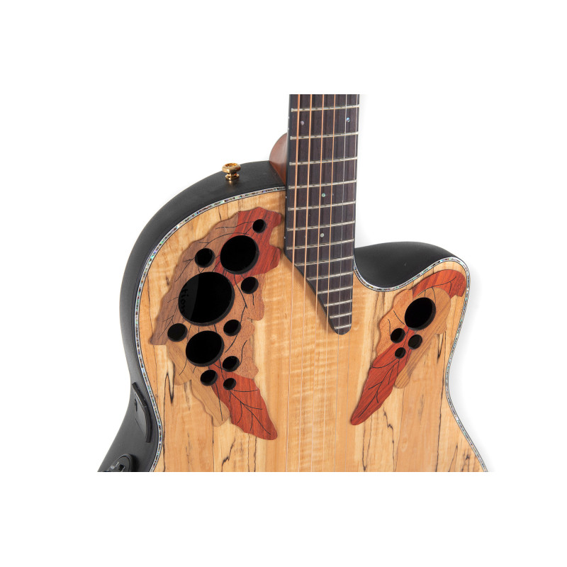 OVATION Celebrity Elite CE44P Mid Cutaway Natural Spalted Maple Акустична гітара з датчиком
