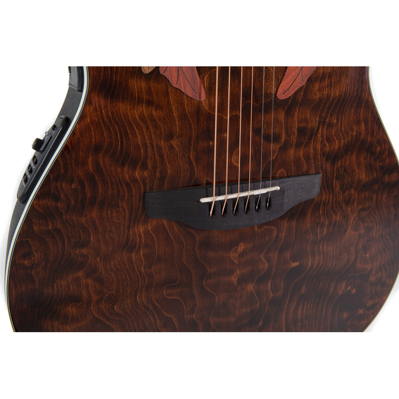OVATION Celebrity Elite CE48P Super Shallow Cutaway Tiger Eye Акустична гітара з датчиком