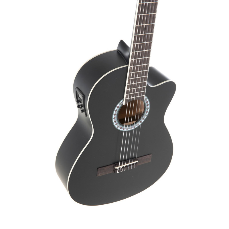 GEWA Basic E-Classic 4/4 Black Класична гітара