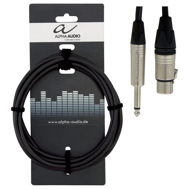 Мікрофонний кабель GEWA Peak Line XLR(f)/Mono Jack 6,3 мм (6 м)