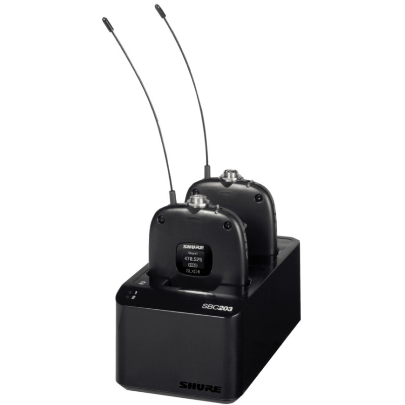 SHURE SBC203-E Подвійна USB док-станція заряджання SB903 для SLX-D