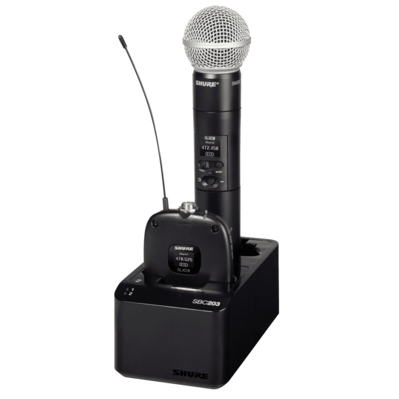SHURE SBC203-E Подвійна USB док-станція заряджання SB903 для SLX-D