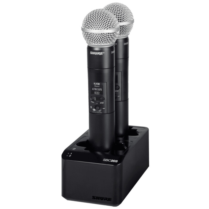 SHURE SBC203-E Подвійна USB док-станція заряджання SB903 для SLX-D