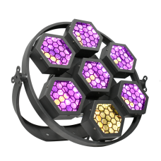 FREE COLOR MINI 7-HEXA Ретро LED-світильник 7×50 Вт з RGB-фоновою підсвіткою