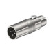 Перехідник Roxtone RA5XF3XM 5P XLR female (мама) - 3P XLR male (тато)