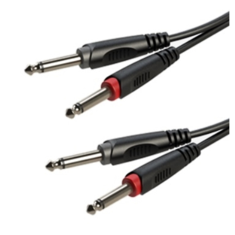 Готовий аудіокабель Roxtone RACC100L1, 2х1x0.14 кв. мм, вн. діаметр 4x8 мм, 1 м