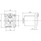 Роз'єм Roxtone RX3FDWP-BG XLR панельний female (мама) вологостійкий