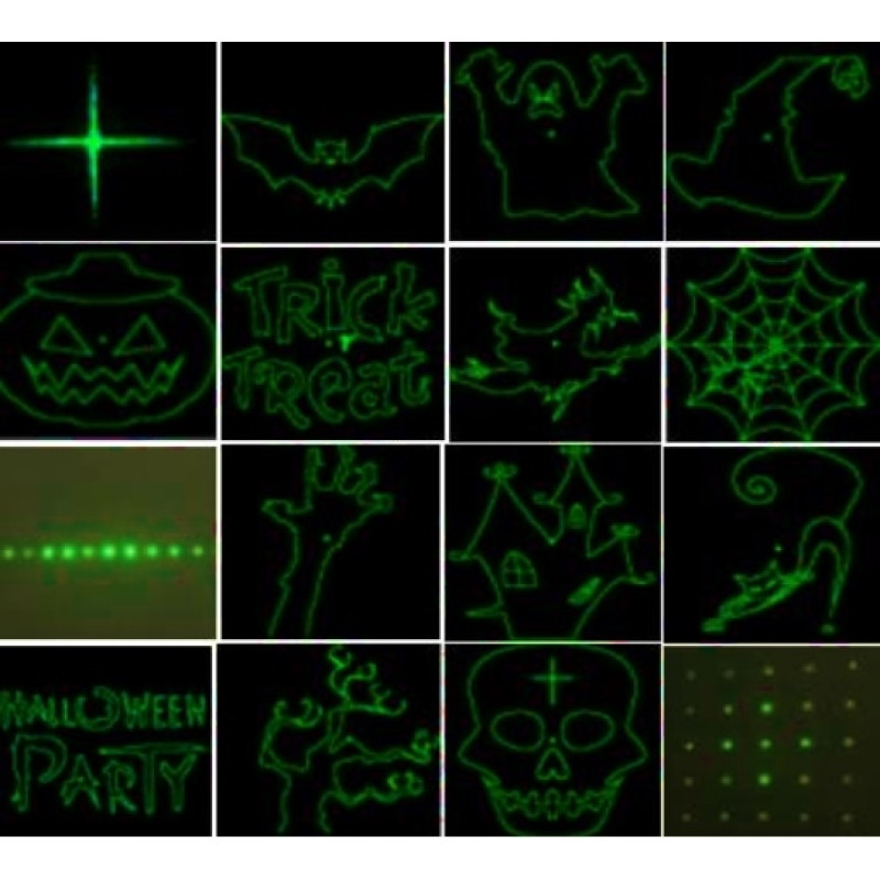 Лазер водонепроникний X-Laser X-34P-6-D RG moving laser 16 Halloween з ДК