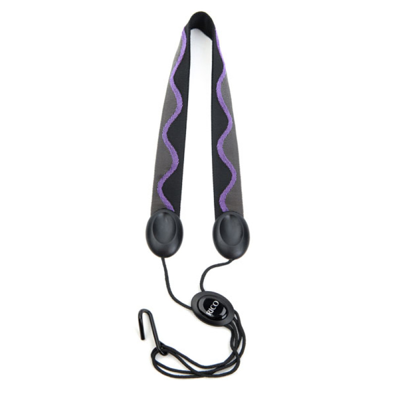 D`ADDARIO SJA01 Saxophone Fabric Neck Strap Alto/Soprano (Jazz Wave)