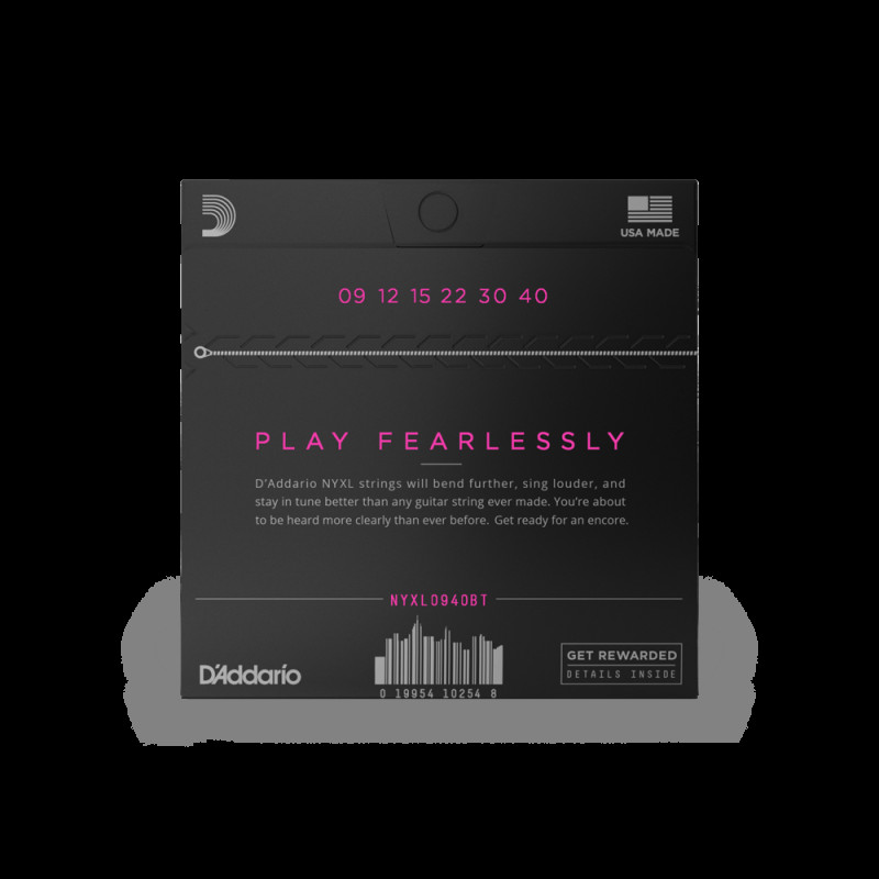 D‘ADDARIO NYXL0940BT NYXL ELECTRIC BALANCED TENSION SUPER LIGHT (09-40) Струни для електрогітари