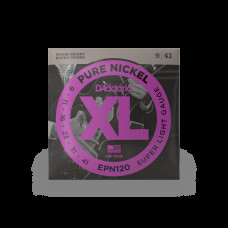 D‘ADDARIO EPN120 XL PURE NICKEL SUPER LIGHT (09-41) Струни для електрогітари