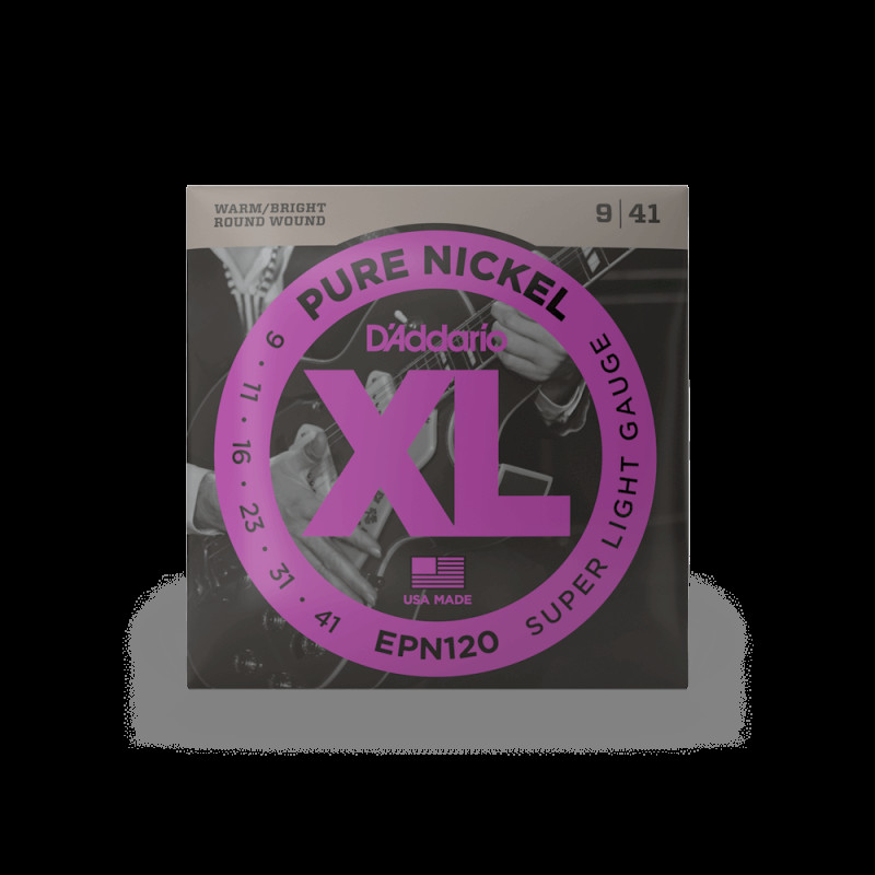 D’ADDARIO EPN120 XL PURE NICKEL SUPER LIGHT (09-41) Струны для электрогитары