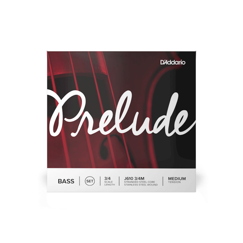 D'ADDARIO PRELUDE BASS Single E String 3/4 Scale Medium Tension