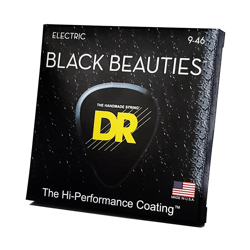 DR Strings BLACK BEAUTIES Electric - Light Heavy (9-46)
