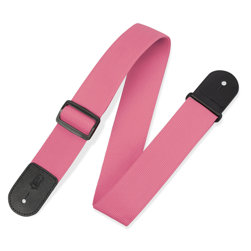 LEVY'S M8POLY-PNK CLASSICS SERIES POLYPROPYLENE GUITAR STRAP (PINK) Ремінь для гітари