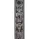 D`ADDARIO JOE SATRANI WOVEN GUITAR STRAP (Skull N Bones)
