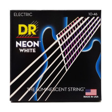 DR Strings NEON White Electric - Medium (10-46)