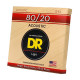 DR STRINGS HI-BEAM Acoustic 80/20 Bronze - Light (12-54) Струни для акустичної гітари