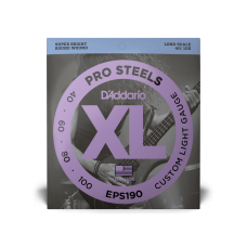 D‘ADDARIO EPS190 XL PROSTEELS BASS CUSTOM LIGHT (40-100) Струни для бас-гітари
