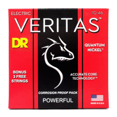 DR STRINGS VERITAS Coated Core Electric Guitar Strings - Medium (10-46) Струни для електрогітари