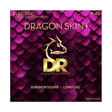 DR STRINGS DRAGON SKIN+ Electric - Light (9-42) Струни для електрогітари