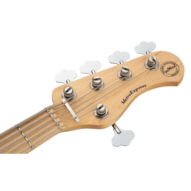 SADOWSKY MetroExpress 21-Fret Hybrid P/J Bass, Maple, 5-String (Solid Sage Green Metallic Satin) Бас-гітара