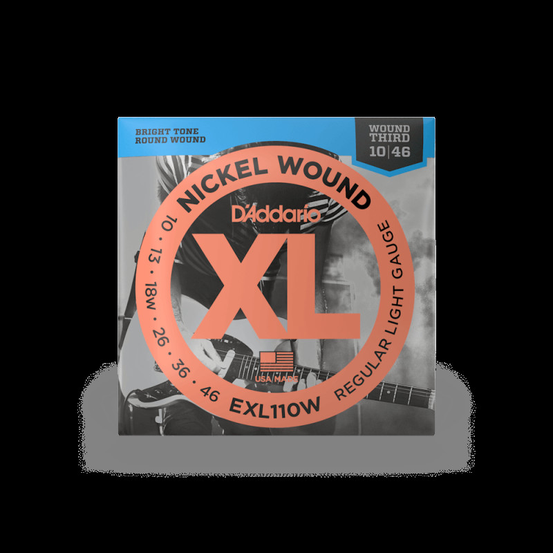 D‘ADDARIO EXL110W XL NICKEL WOUND REGULAR LIGHT WOUND 3RD (10-46) Струни для електрогітари