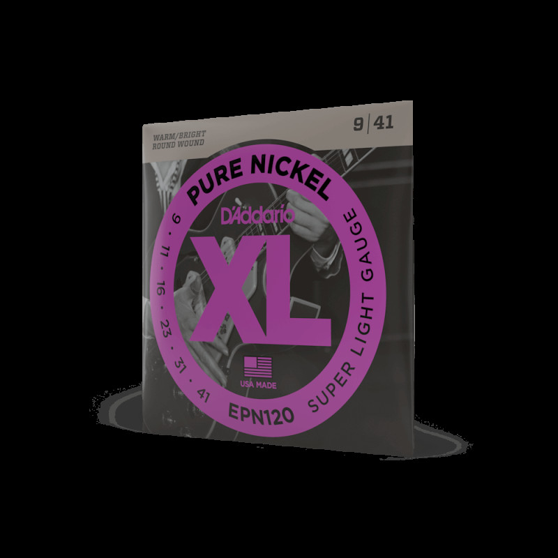 D’ADDARIO EPN120 XL PURE NICKEL SUPER LIGHT (09-41) Струны для электрогитары