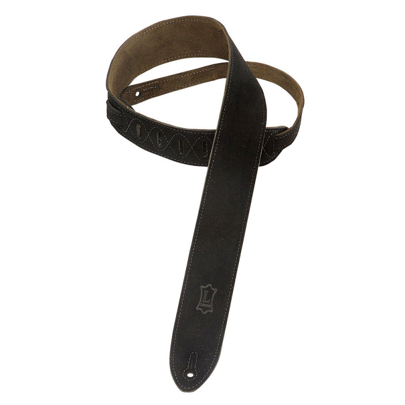 LEVY'S MS12-BLK CLASSICS SERIES SUEDE GUITAR STRAP (BLACK) Ремінь для гітари