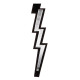 D`ADDARIO 25LNBT00 LIGHTNING BOLT SUEDE GUITAR STRAP (SILVER)