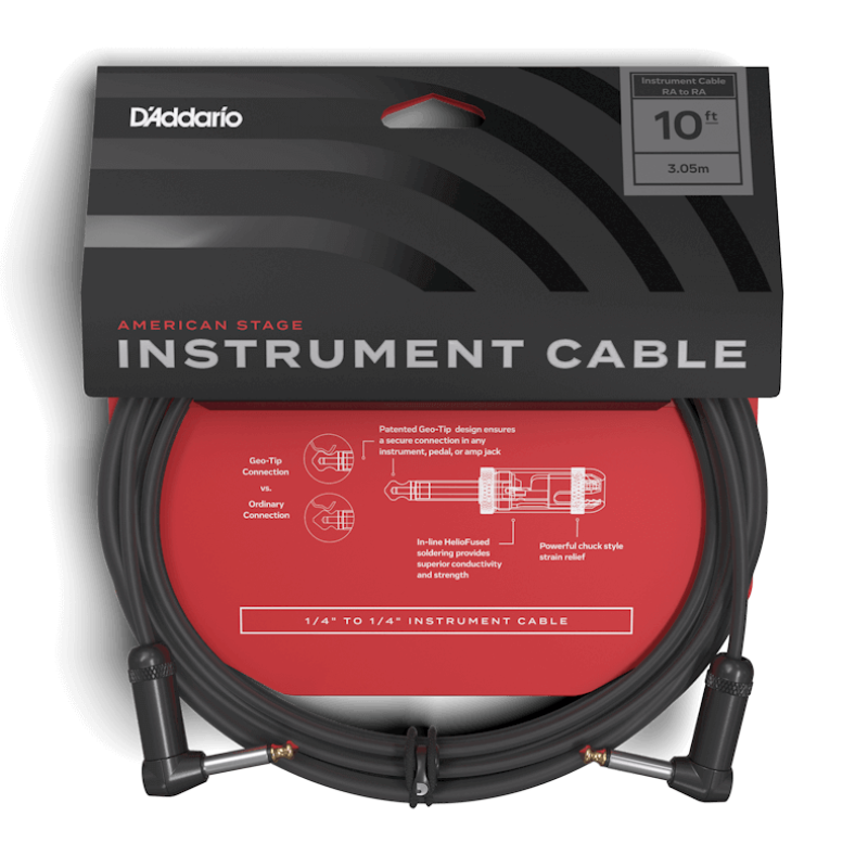 D'ADDARIO PW-AMSGRR-10 American Stage, Right-to-Right (3m)