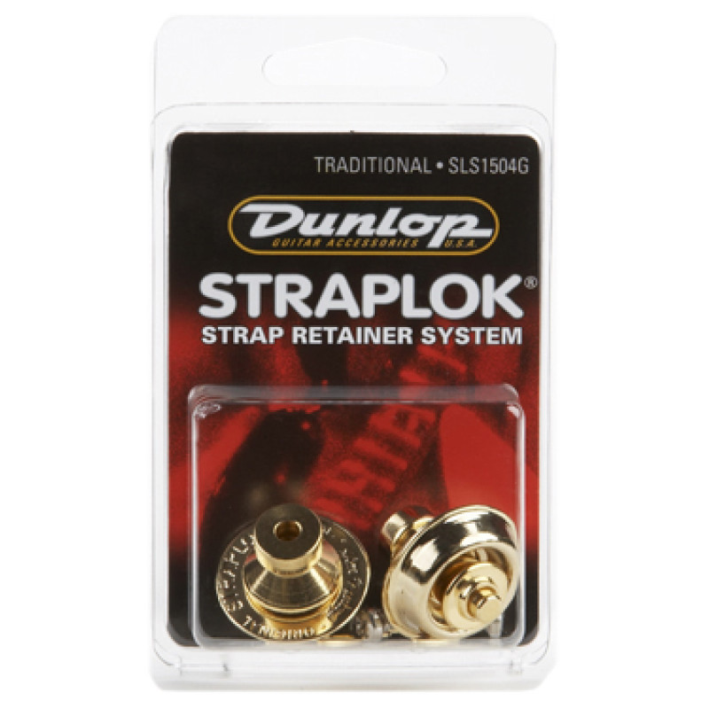 DUNLOP SLS1504G STRAPLOK STRAP RETAINERS TRADITIONAL - 24KT GOLD